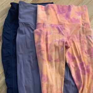 3 Pair Leggings Athleta Sweet Flex XS/S/4